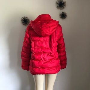 Faded Glory Red Puffer Jacket/Coat XL 16-18